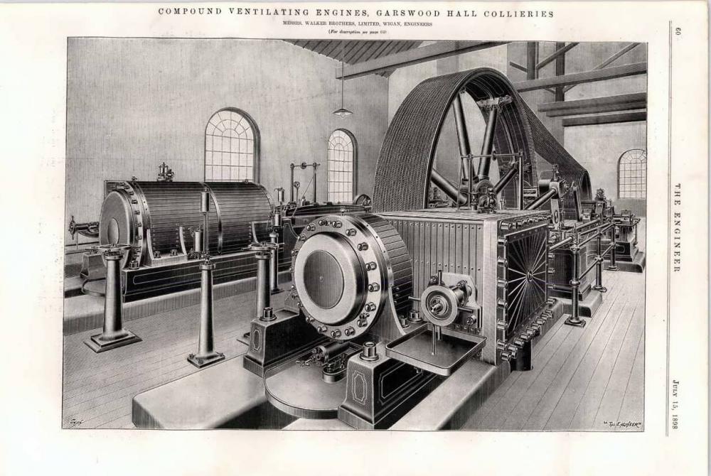 Ventilating Engine Garswood Colliery 1898 Ventilating Engine Garswood Colliery 1898