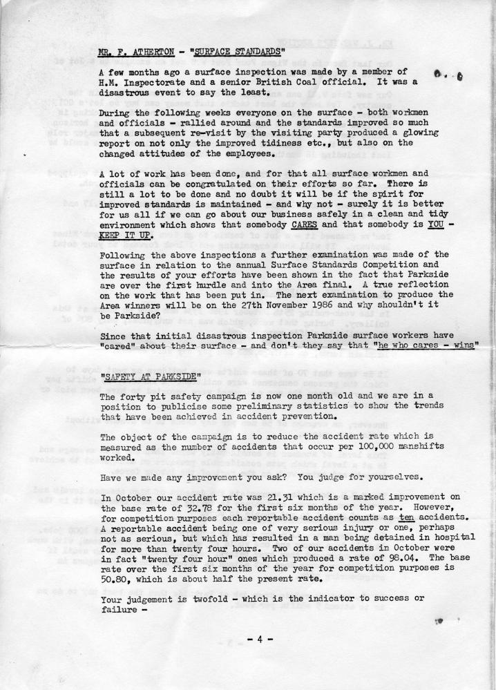 Parkside colliery Newsletter - F Reid - 004 Parkside colliery Newsletter - F Reid - 004