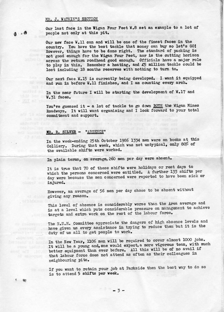 Parkside colliery Newsletter - F Reid - 003 Parkside colliery Newsletter - F Reid - 003