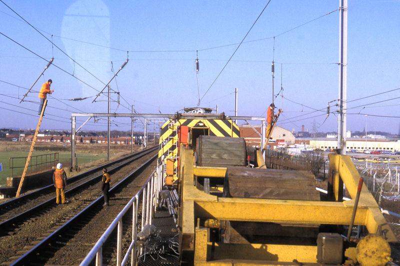 Wigan,Springs Branch OHL train