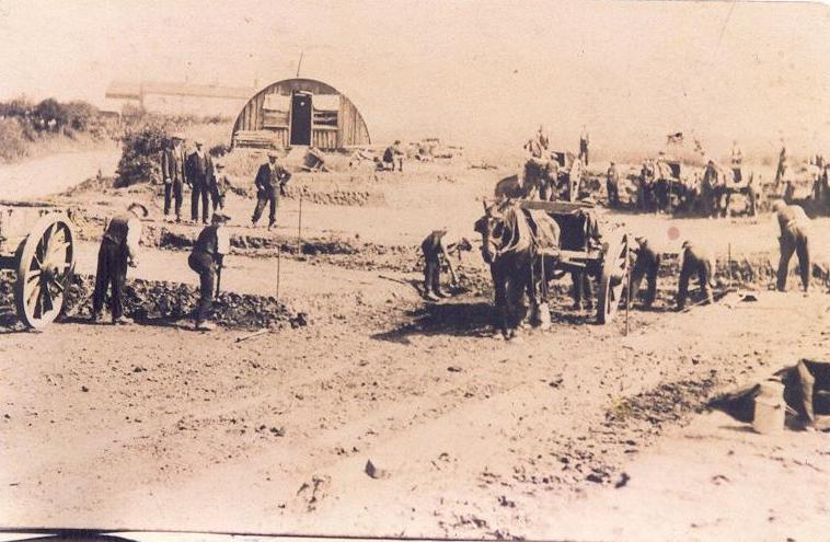 Diccosen Lane bypass construction in 20's .Aspull  Weshoughton.