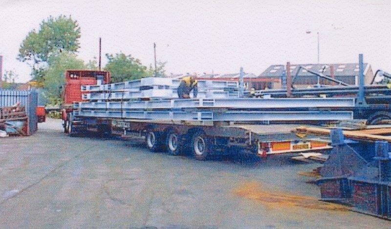 Mark Bolton inspects the load.