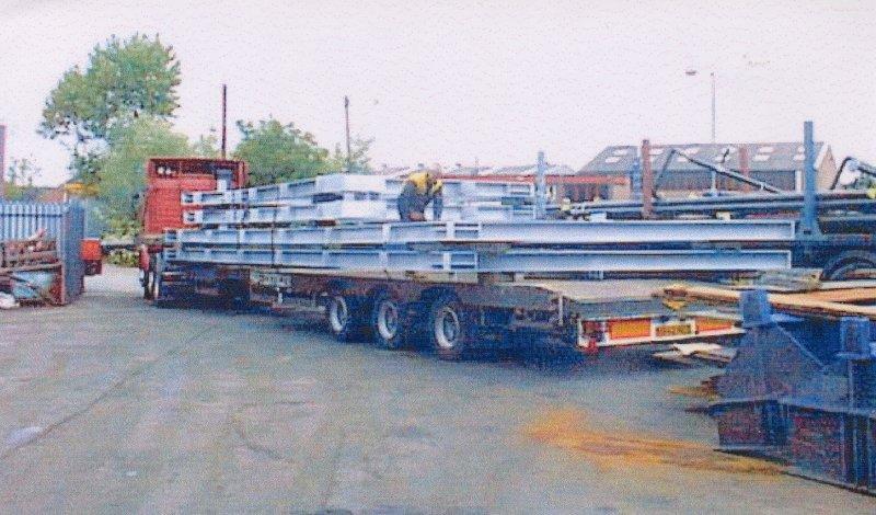 Mark Bolton inspects the load.