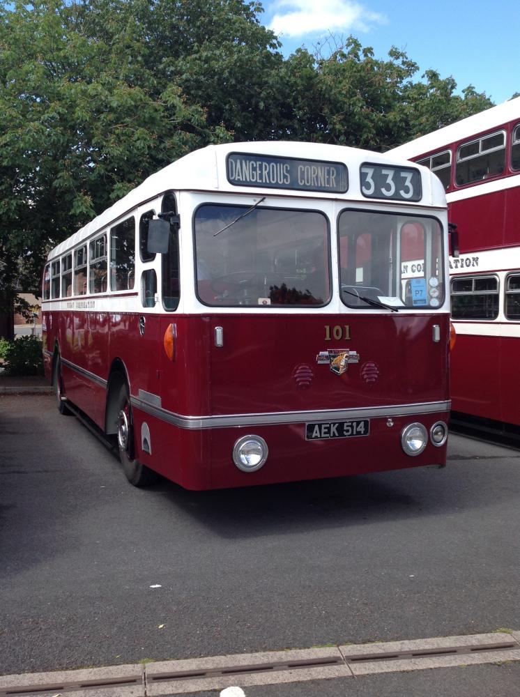Restored Wigan bus.