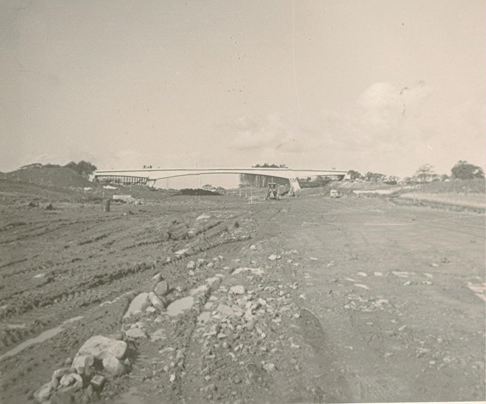 16-10-1963. M6 Construction@ Forton looking North