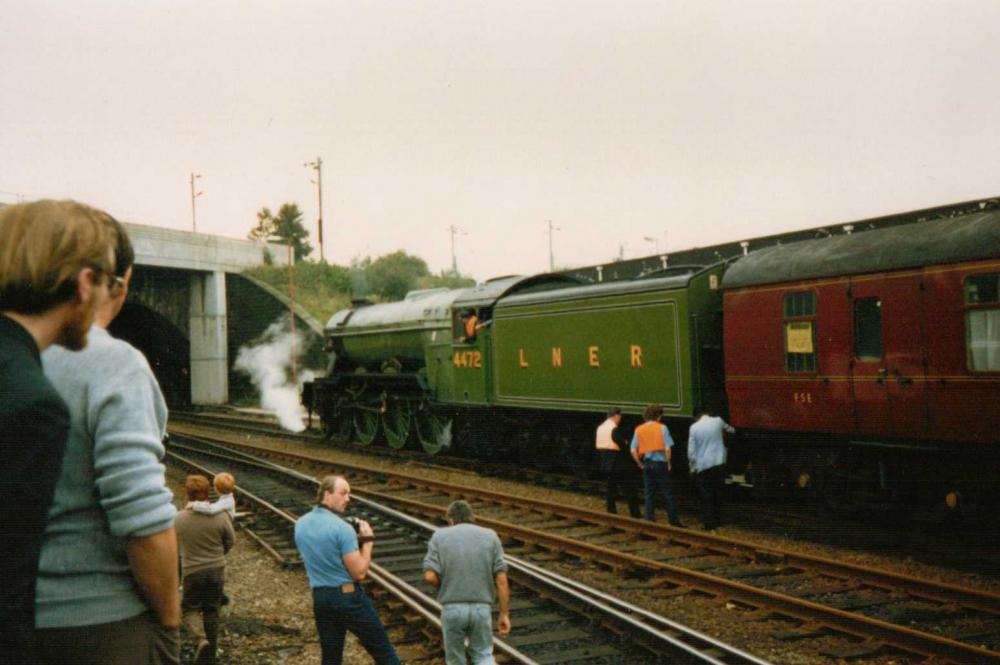 Flying Scotsman At  Wigan Wallgate (early 1980s)