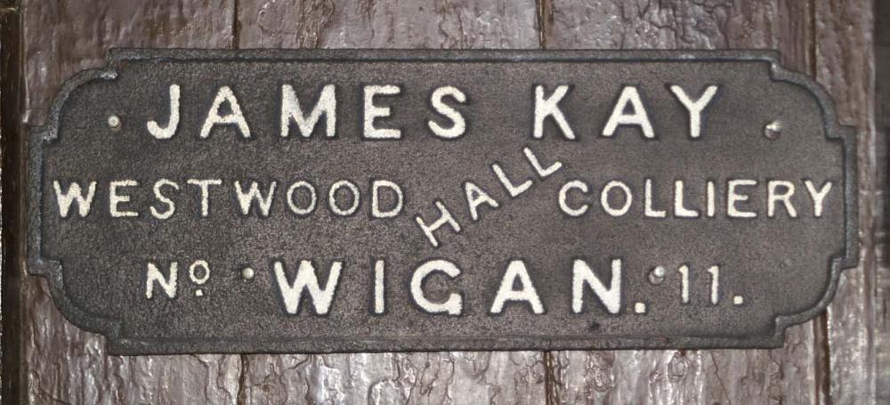 Westwood Hall Colliery nameplate