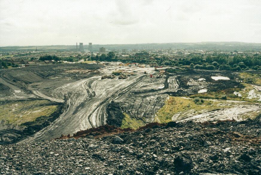 Open cast mining of the Alexandra site in 1985