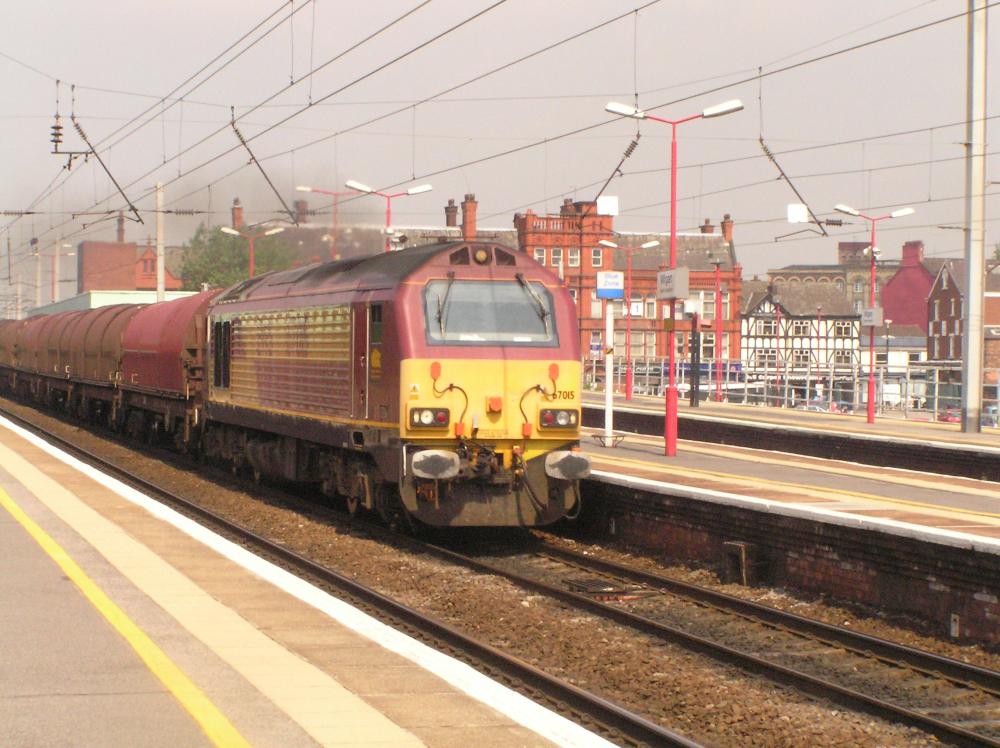 Train approaching Wigan N.W.