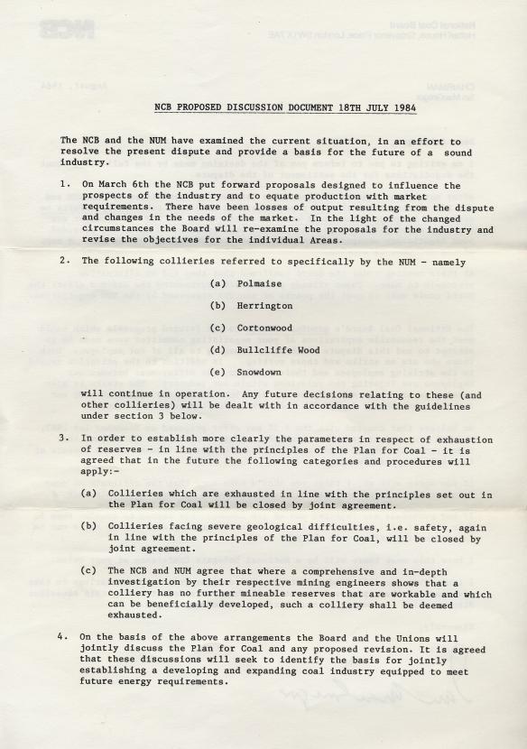 1984 Miners Strike Letter 2 page2