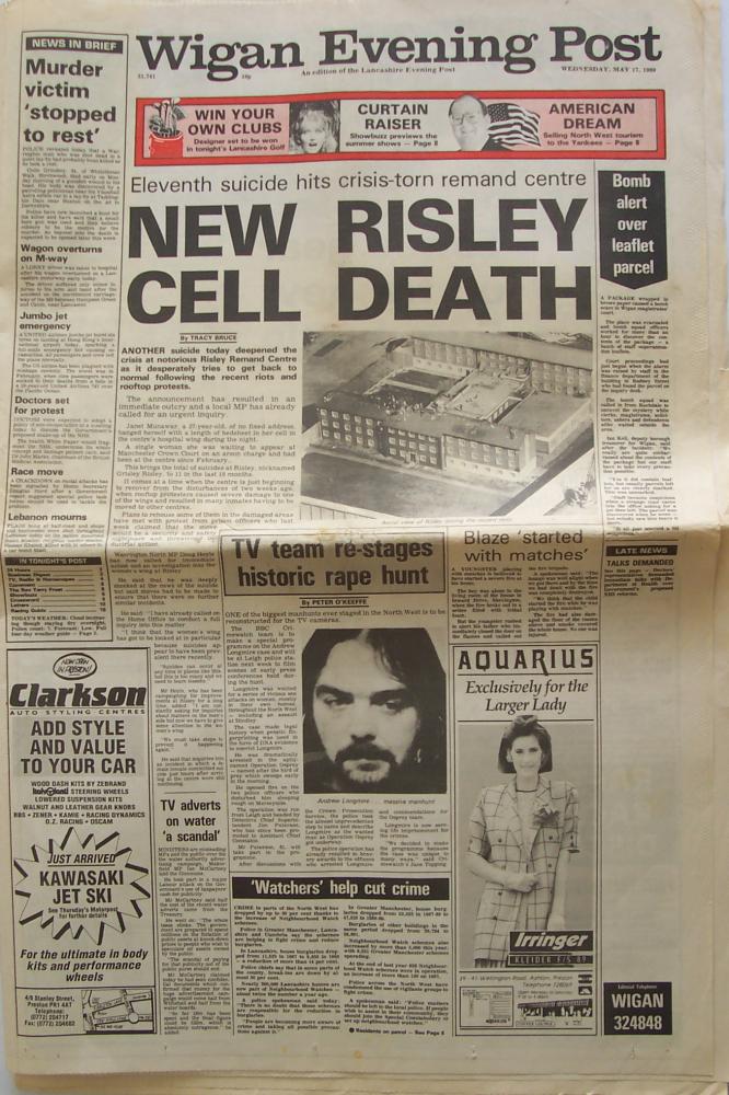 Wigan Evening Post 1989
