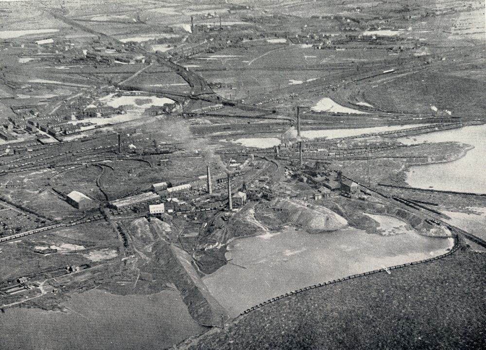 Aerial View of Coal Pits