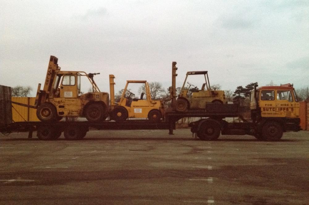 Trevor Sutcliffe's low loader.