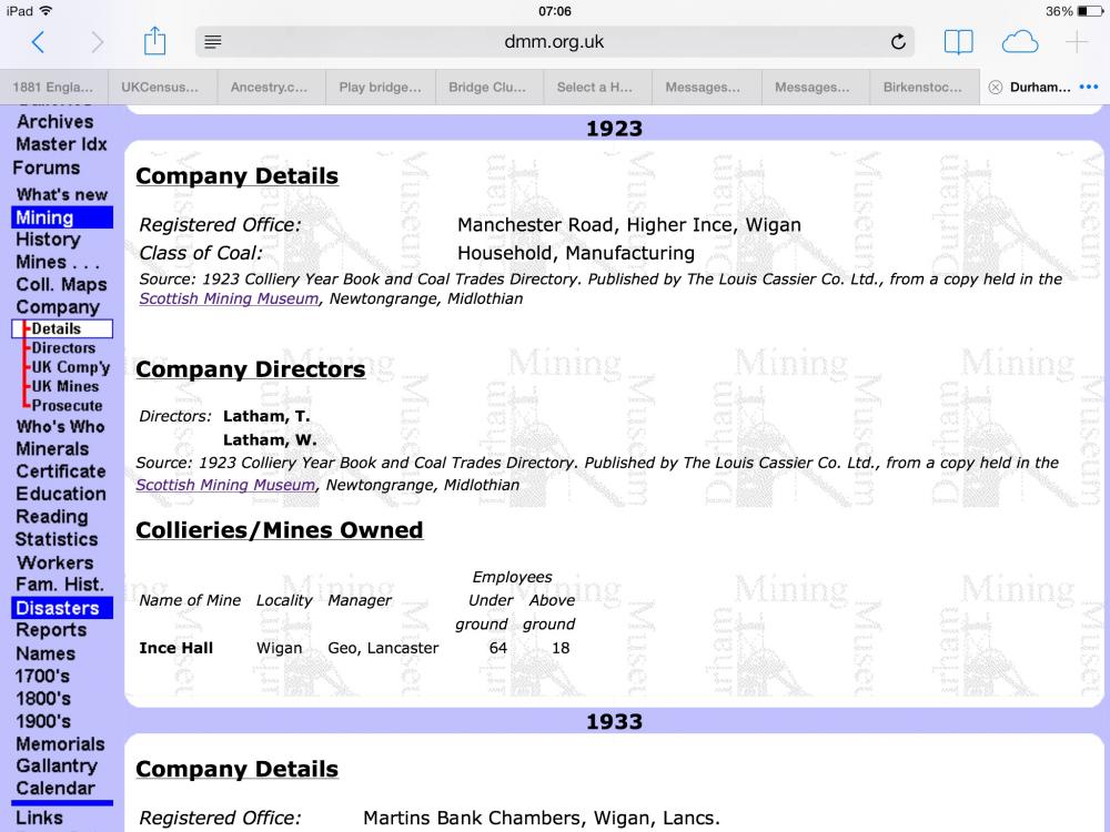 Ince hall colliery Ince hall colliery