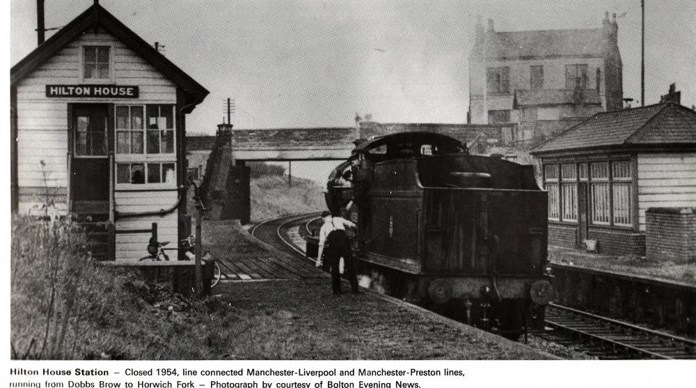 Hilton House station and signal box 