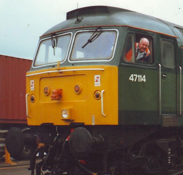 Jim Tomney driver (alias sbag) Working To Hull Docks , Leaving Trafford Park