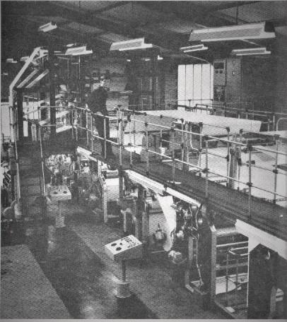 Wigan Observer new Crabtree printing press at Woods street 1965.
