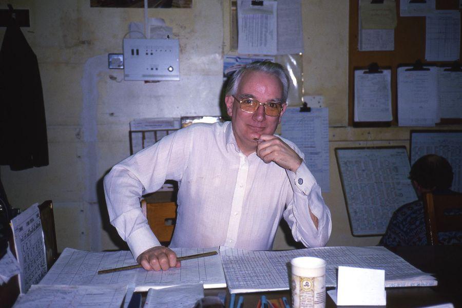 Springs Branch clerk, John Seddon, January 1987.