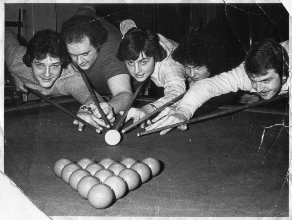 golborne colliery snooker team n.west semi final 1981