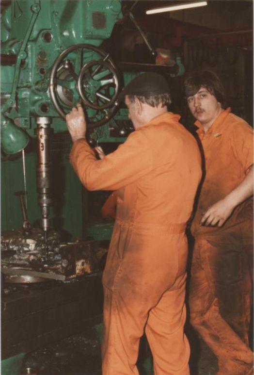 Harold Green from Belle Green Lane, Ince, retired from NCB Top Lock, 1982.