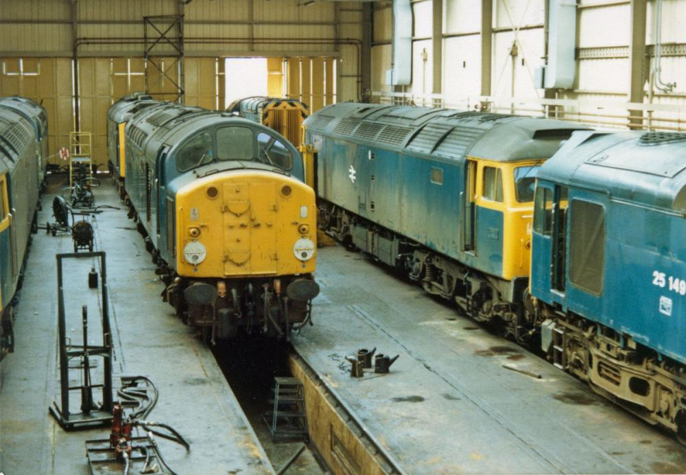 Inside the Traction Maintenance Depot.