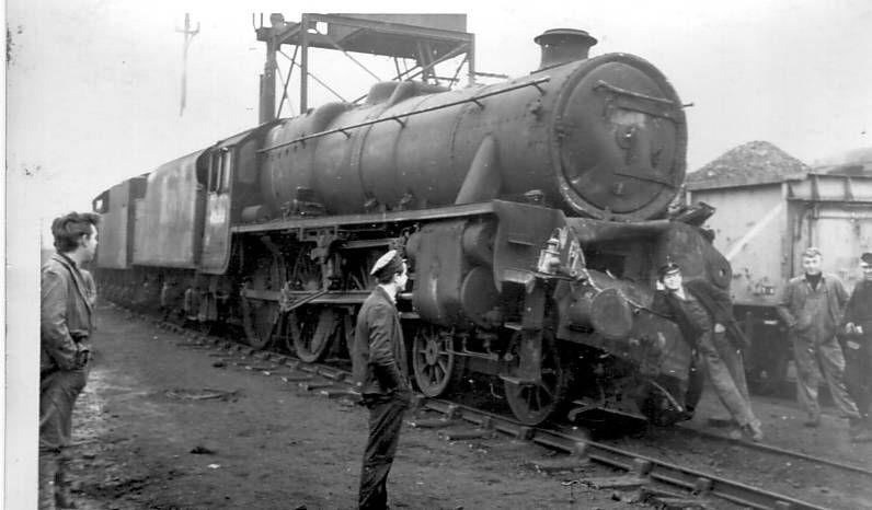 Engine in smash Whelley Line at Springs Branch.