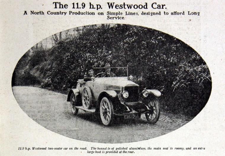 ADVERT FOR THE WESTWOOD CAR 2