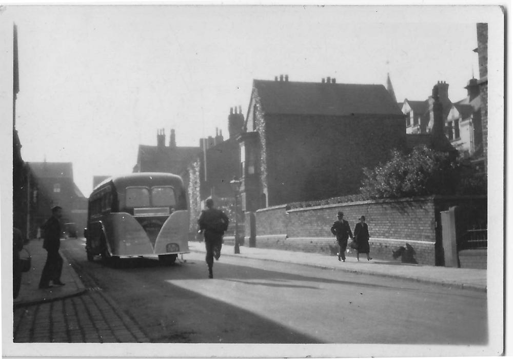 Webster Bros. Coach EK7517 leaving Santus motor Bodies works.