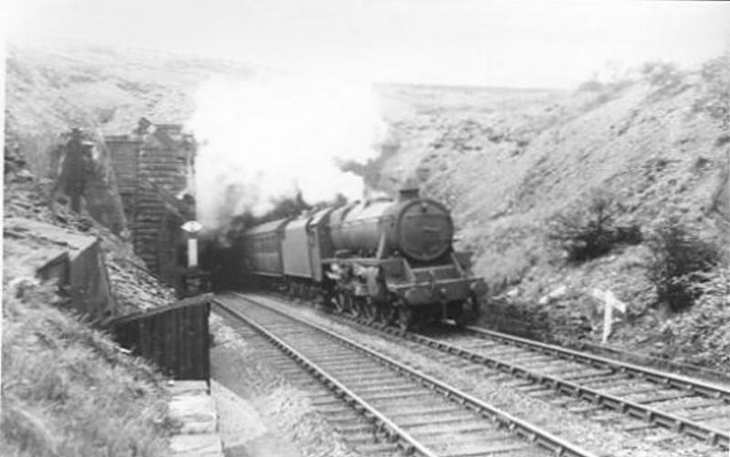 Train Leaving Tunnel 1940's