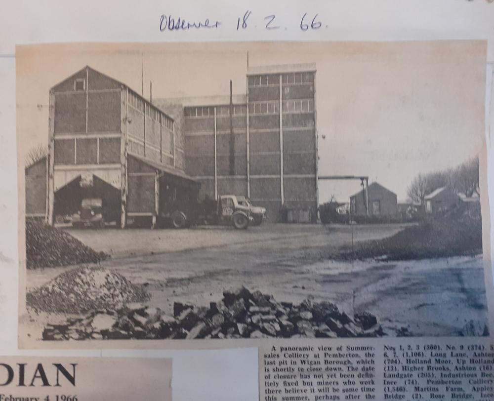 CLOSURE OF SUMMERSALES PIT 1966 CLOSURE OF SUMMERSALES PIT 1966