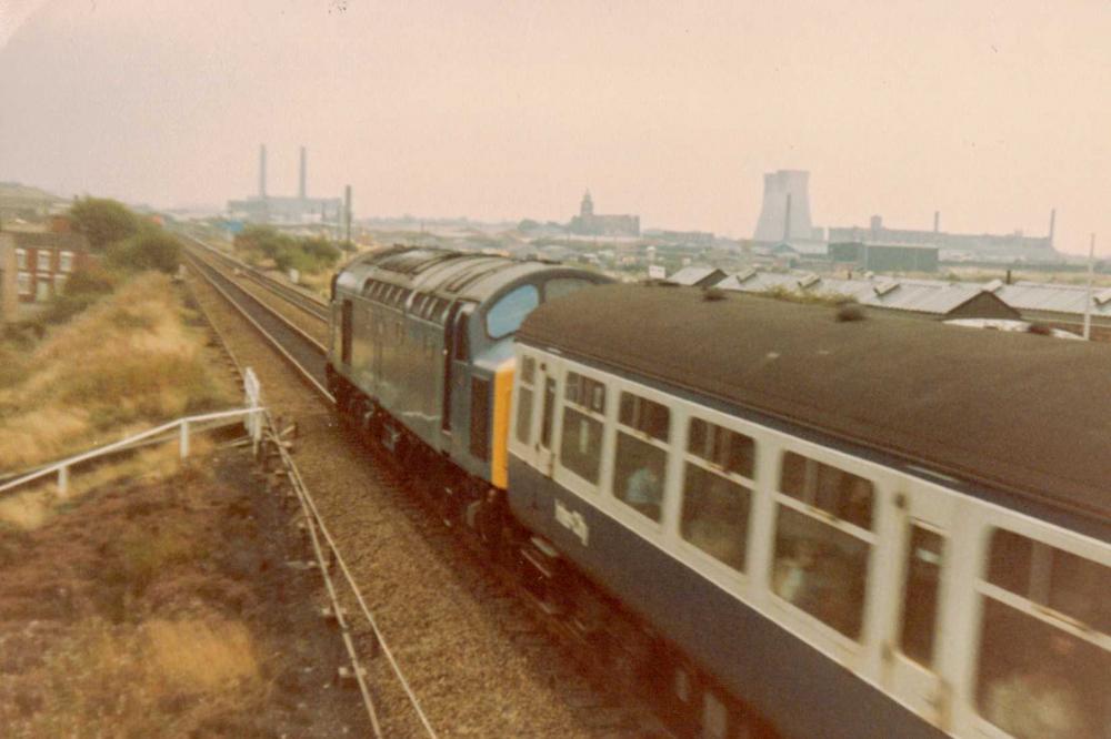 Up express (special) passing douglas bank box circa 1979 Up express (special) passing douglas bank box circa 1979