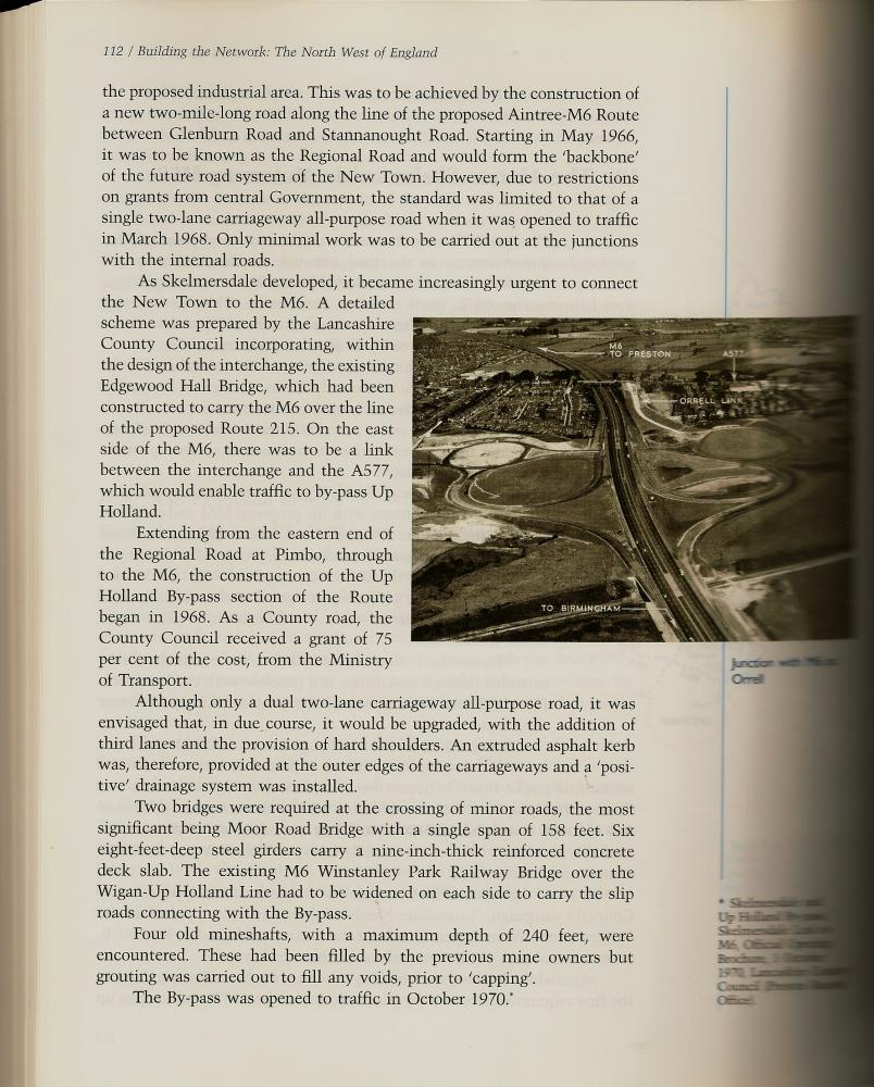 M58/M6 extract page from "The motorway achievement" book. M58/M6 extract page from "The motorway achievement" book.