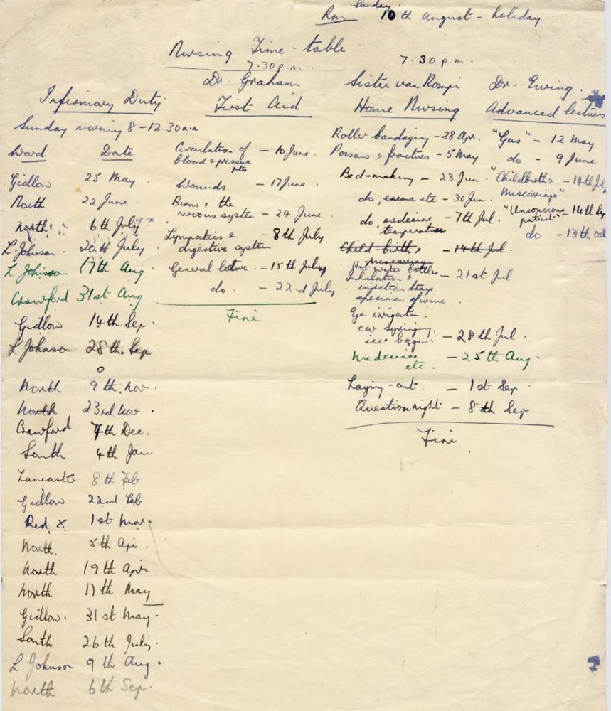1941-3 Joyce Hampson's WW2 British Red Cross training duty at Wigan Infirmary 1941-3 Joyce Hampson's WW2 British Red Cross training duty at Wigan Infirmary