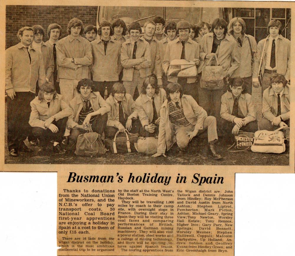 Apprentices "Busman's Holiday" to Spain Apprentices "Busman's Holiday" to Spain
