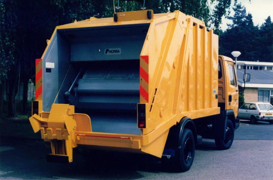 New bin wagon, late 70s. New bin wagon, late 70s.