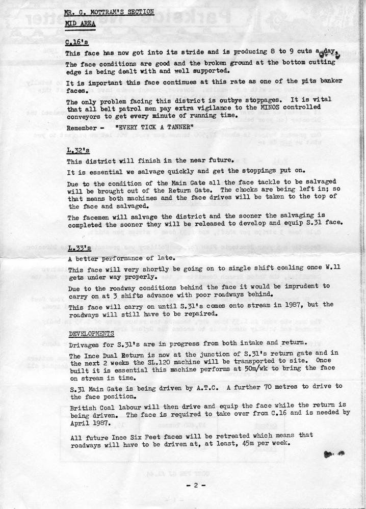 Parkside colliery Newsletter - F Reid - 002 Parkside colliery Newsletter - F Reid - 002