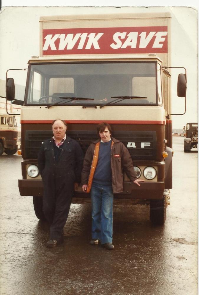1978 photo of the New rigid 16 tonner just arrived from paint shop 1978 photo of the New rigid 16 tonner just arrived from paint shop