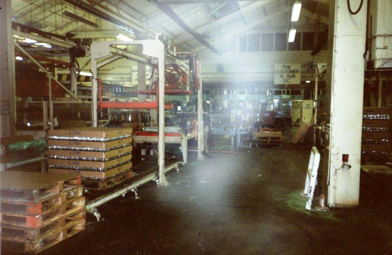 Production line falls silent