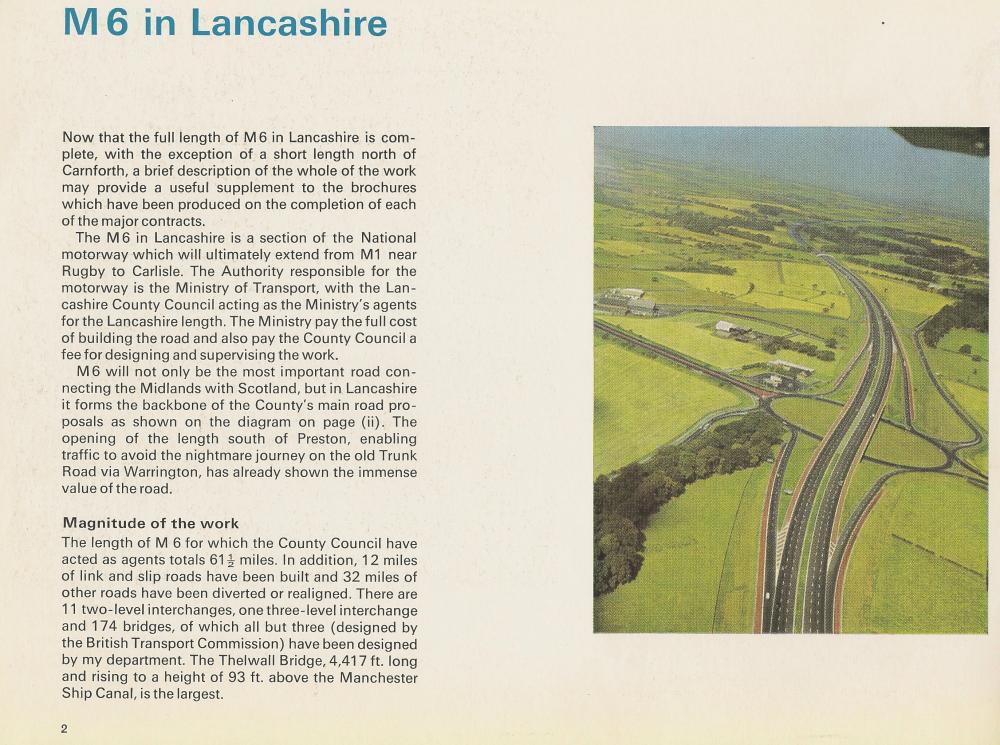M6 in Lancashire Booklet Page 2 M6 in Lancashire Booklet Page 2