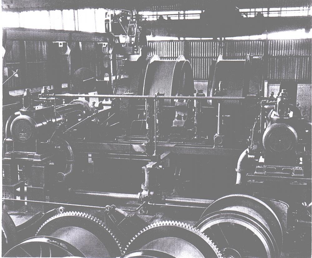 Easthouses Colliery haulage steam engine. Easthouses Colliery haulage steam engine.