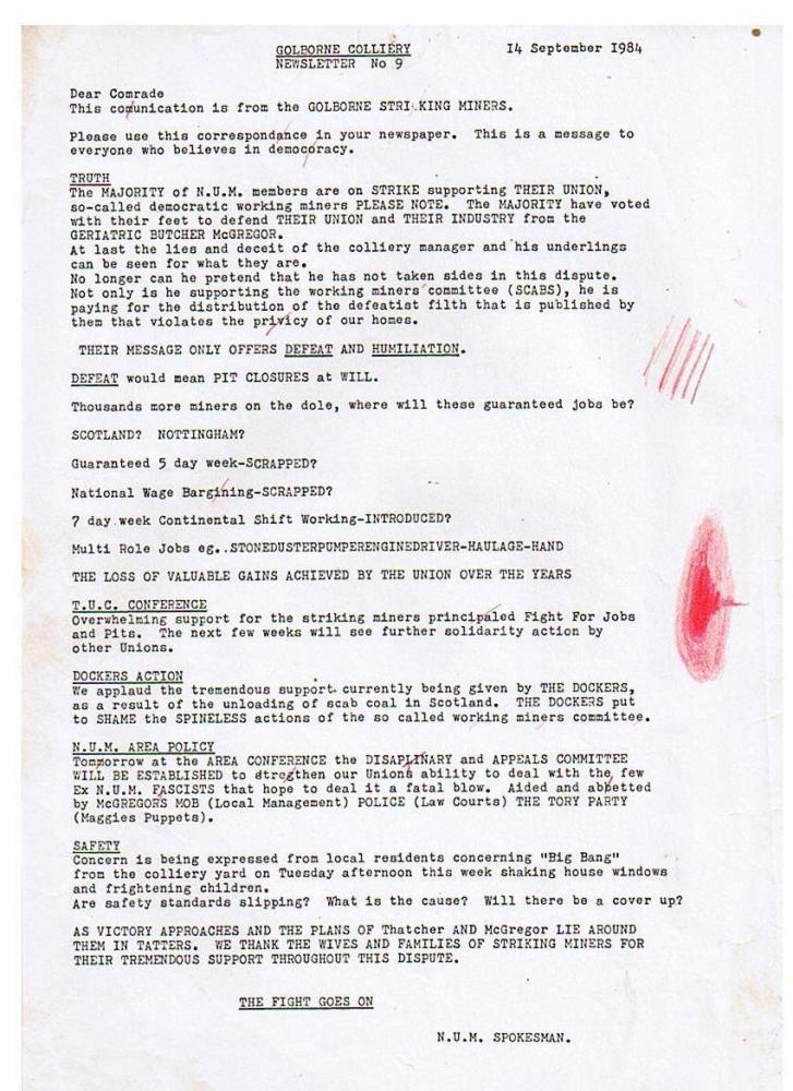 strike handbill strike handbill