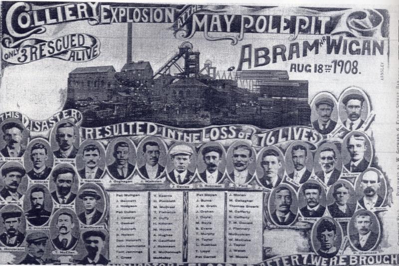 Maypole Pit Disaster Post card Maypole Pit Disaster Post card