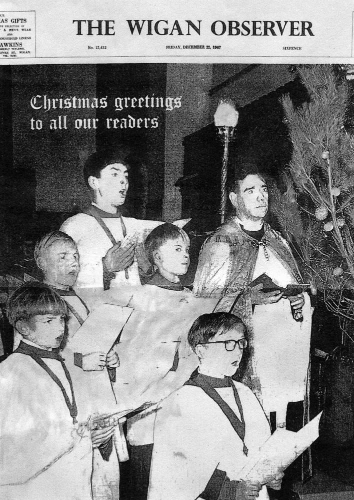 Wigan Observer Christmas Greetings from all at Woods St 1967 Wigan Observer Christmas Greetings from all at Woods St 1967