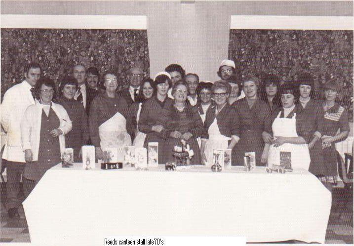 Reeds canteen staff, late 1970s. Reeds canteen staff, late 1970s.