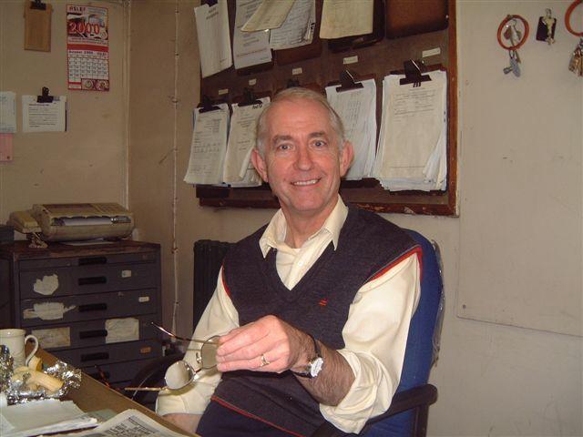 Tim Price, Platform Supervisor at Wigan Wallgate, October 2000. Tim Price, Platform Supervisor at Wigan Wallgate, October 2000.