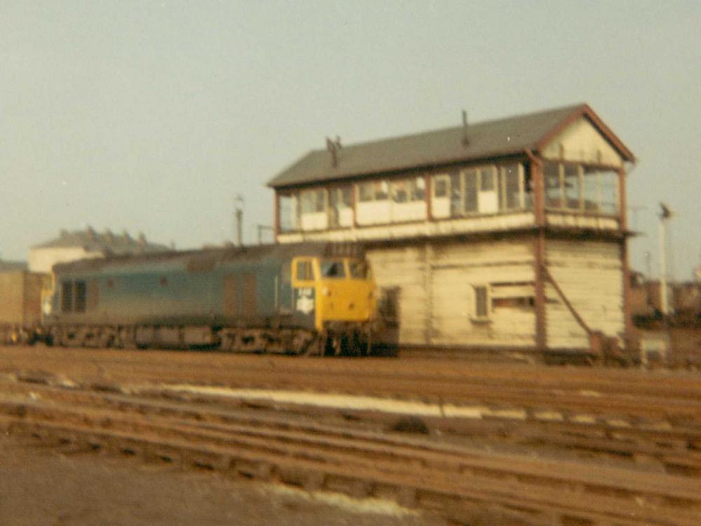 Southbound Freight Passing Springs Branch No2 Signal Box 1969 Southbound Freight Passing Springs Branch No2 Signal Box 1969