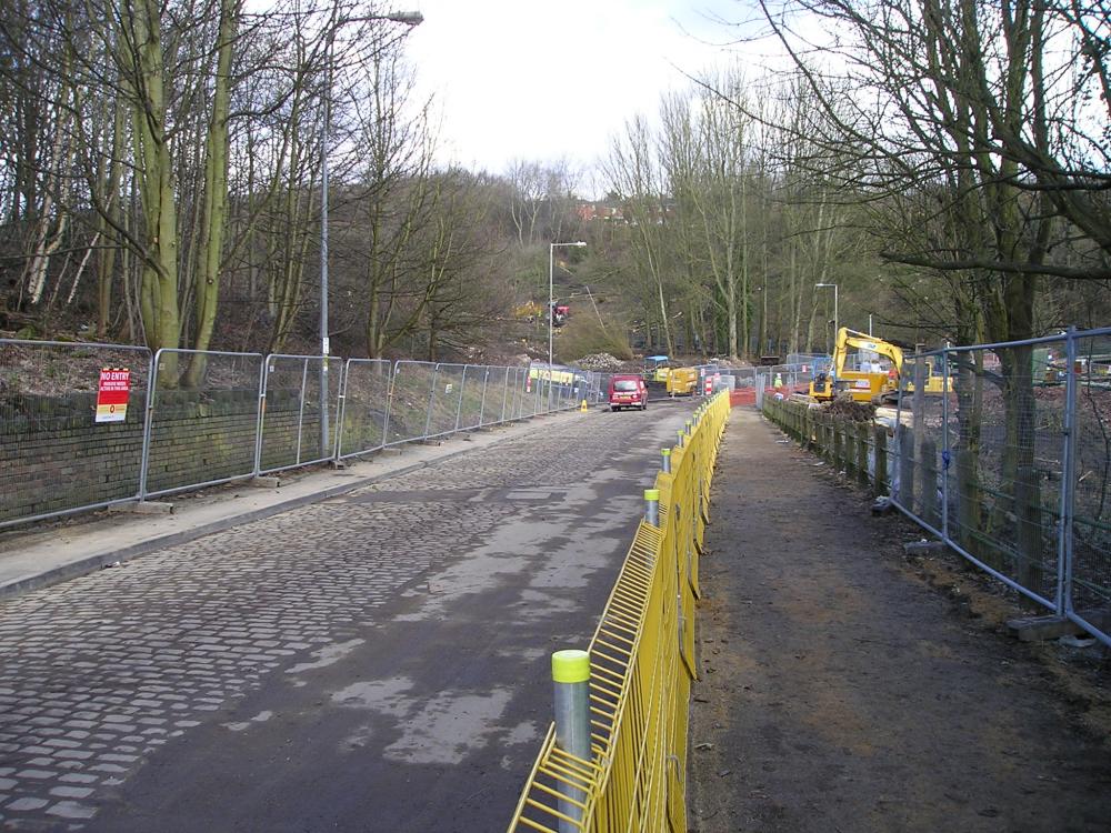 10-02-10.-Coppull Lane Site access to the dam. 10-02-10.-Coppull Lane Site access to the dam.