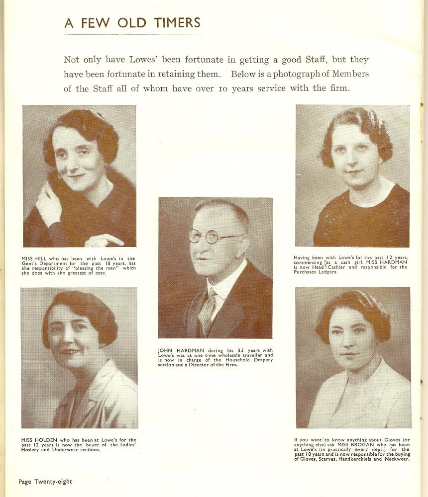Lowe's 50th Anniversary Booklet 1937