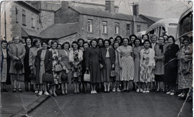 Clifton Mills works trip 1950. Clifton Mills works trip 1950.