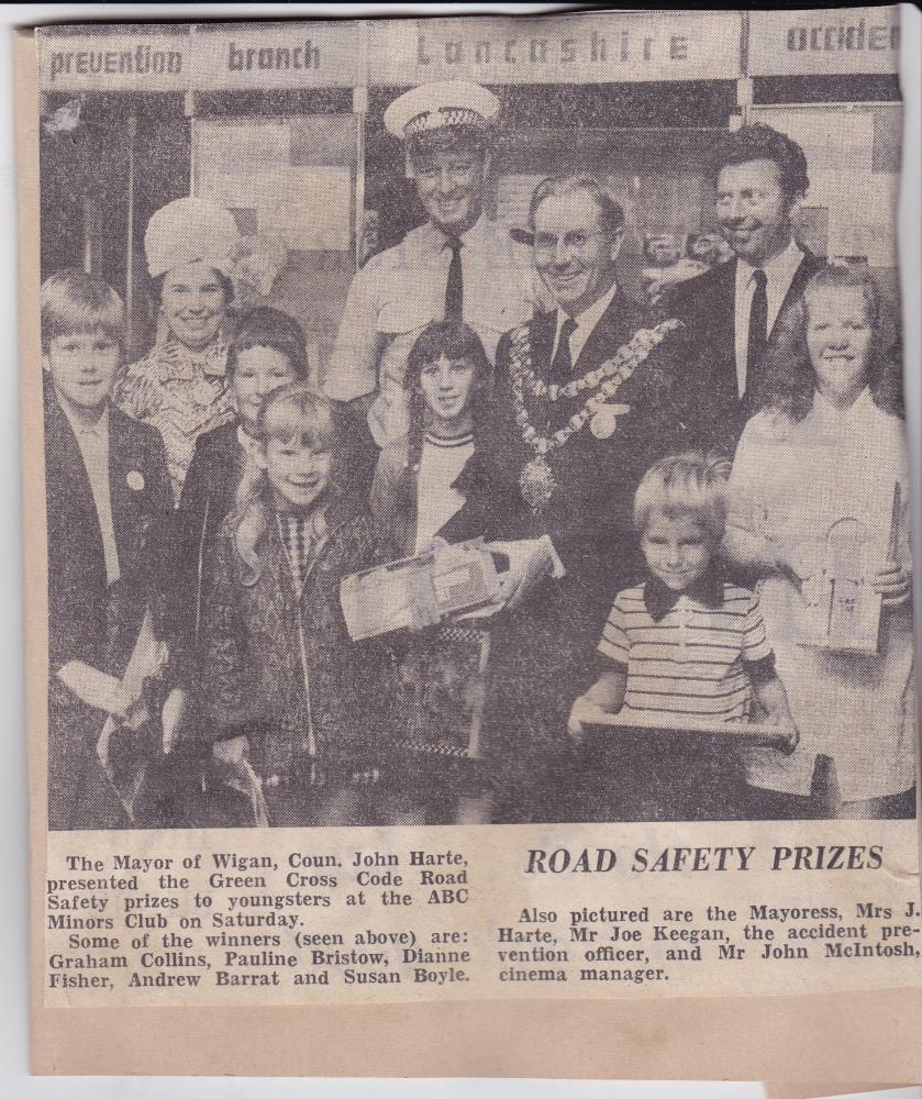 Road Safety Certificate Winners around 1971